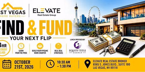 How to Find & Fund Your Next Flip - CE Class CE.7451000-RE