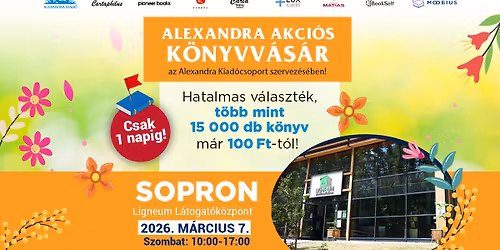 Alexandra akci\u00f3s k\u00f6nyvv\u00e1s\u00e1r Sopronban! | Alexandra Kiad\u00f3csoport