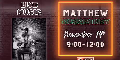 Live Music- Matthew McCartney