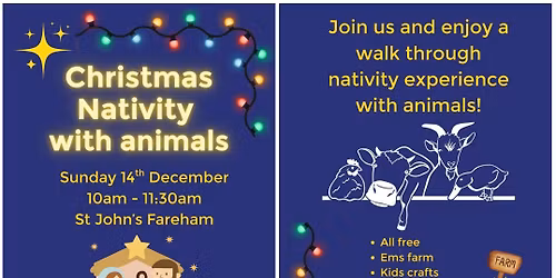 Christmas Nativity (with real animals!)