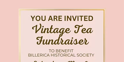 Vintage Tea Fundraiser