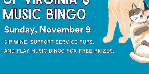 Service Dogs of Virginia & Music Bingo