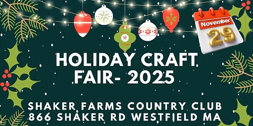 Annual Holiday Craft and Vendor Event-Nov 2025