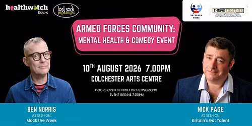 Armed Forces Community: Mental Health & Comedy Event