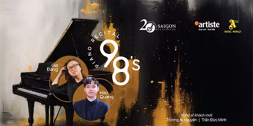 98's Piano Recital: H\u00e0o Quang & Gia \u0110\u00e0ng (19:00, T7, 08.11.2025)