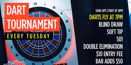 Dart Tournament Tuesdays at Hoots Hall