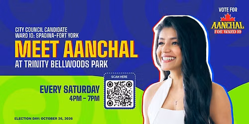 Saturdays at Trinity Bellwoods: Meet Aanchal!