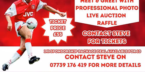 Paul Merson is coming to Spelthorne Sports Club Sunbury On Thames!