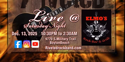 Riveted Live @ Elmo\u2019s