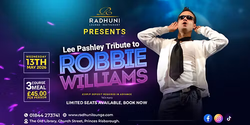 Lee Pashley \u2013 Robbie Williams Tribute Night (Live at Radhuni)
