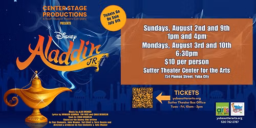 Center Stage Production's Presents Disney's Aladdin Jr.