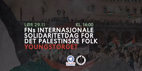 Demonstrasjon: FNs internasjonale solidaritetsdag for det palestinske folk