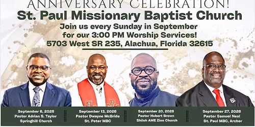 St Paul MBC 120th Anniversary