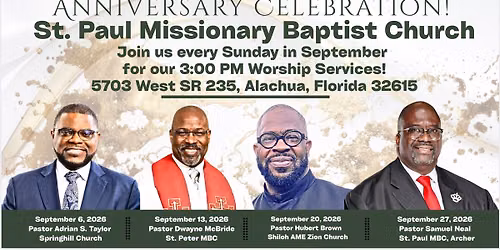 St Paul MBC 120th Anniversary