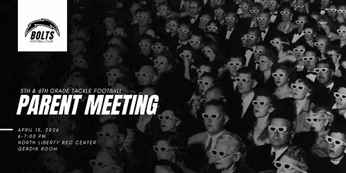 Parent Meeting\u20145th & 6th Grade Tackle Football