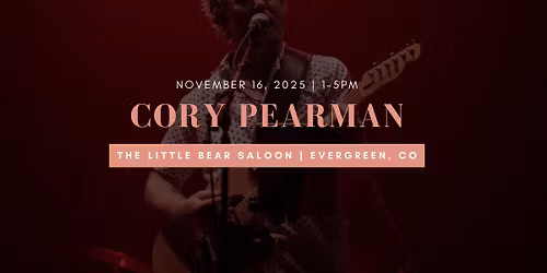 Cory Pearman at The Little Bear Saloon