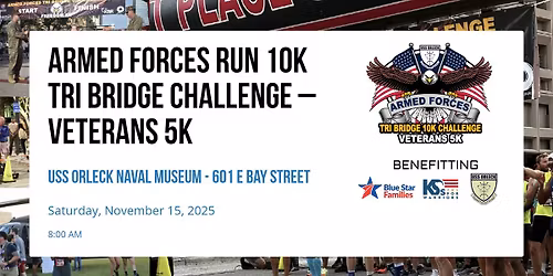 Armed Forces Run 10K Tri Bridge Challenge \u2013 Veterans 5K