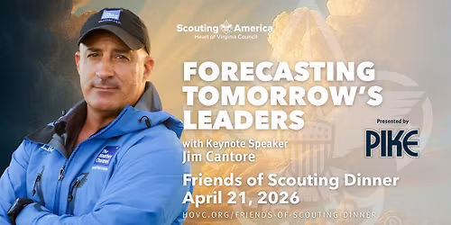 Friends of Scouting Dinner with Keynote Speaker, Jim Cantore