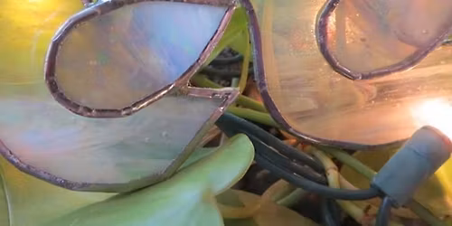 1\/11 Holiday Stained Glass Ornaments by Robin Huttash