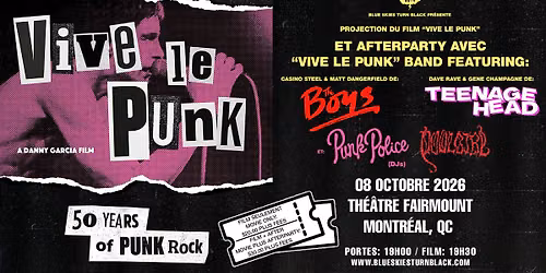 VIVE LE PUNK: projection du film & afterparty - Montr\u00e9al
