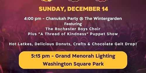 Menorah lighting