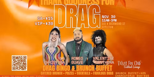 Thank Goodness for Drag - Nov Bingo and Brunch