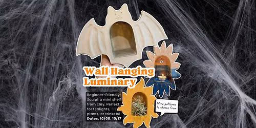 DIY Ceramic Luminary Trinket Shelf Workshop | Beginner-Friendly Pottery