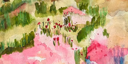 Springtime Watercolor Landscape Painting Class