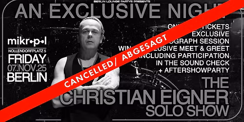 Christian Eigner Solo Show Berlin