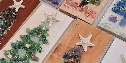 Holiday Crafting - Resin & Glass Tree Board