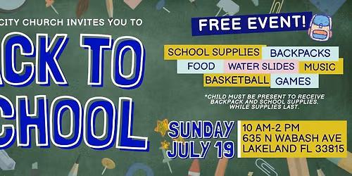 \ud83c\udf89\ud83c\udf92Back To School | Free Backpacks & Supplies