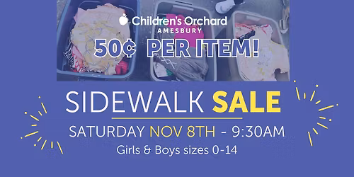 50c per Item Sidewalk Sale!