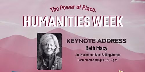 Free lecture with Beth Macy, Journalist and Best-selling Author