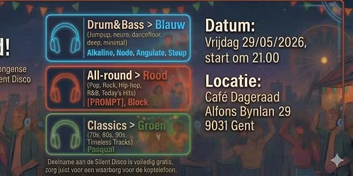 KERMIS DAG 1 \ud83c\udfa7\ud83c\udf19 Feesten tot de Dageraad! Silent Disco!\ud83c\udf19\ud83c\udfa7