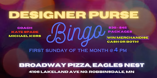 Broadway Pizza Eagles Nest Designer Bingo