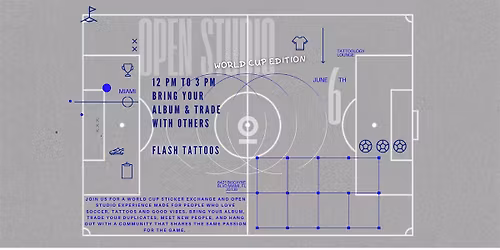 World Cup sticker exchange and open studio experience