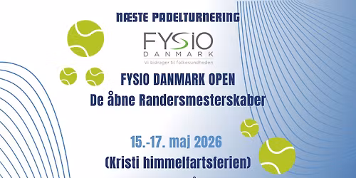 FYSIO DANMARK OPEN - De \u00e5bne Randersmesterskaber 2026
