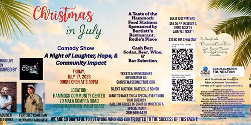 Christmas in July Comedy Show