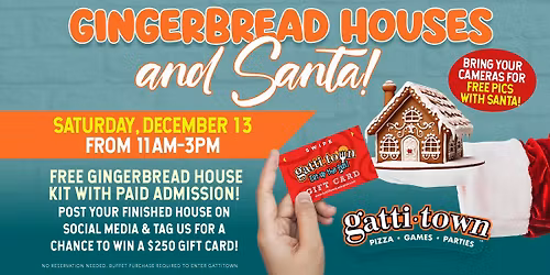Gingerbread Houses & Santa at Gattitown!
