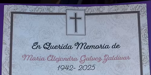 Velorio de Maria Alejandra Galvez Zaldivar