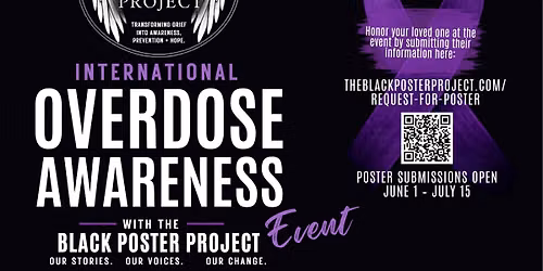 Black Poster Project International Overdose Awareness Event