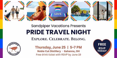 Sandpiper Vacations Presents: Pride Travel Night