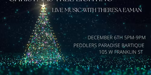 Christmas Tree Lighting and Theresa Eaman