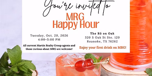 October Martin Realty Group Happy Hour