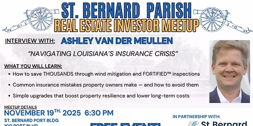Navigating Louisiana's Insurance Crisis- Interview with Ashley Van Der Meullen