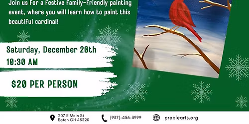 Winter Cardinal Painting - Acrylic Painting