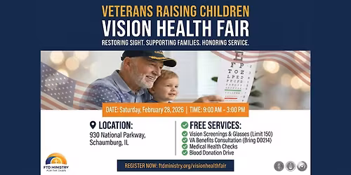 Veterans Raising Children Vision Health Fair