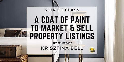 3HR CE Class - A Coat of Paint to Market & Sell Property Listings