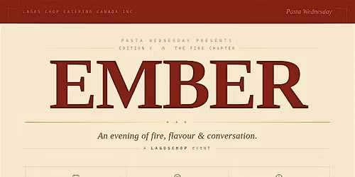EMBER \u2014 Pasta Wednesday