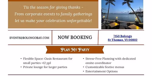 Thanksgiving at Bolongo Bay